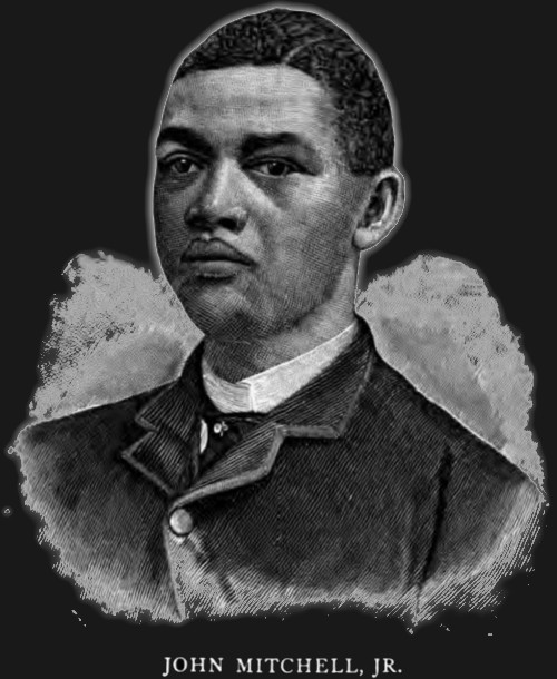woodcut portrait of a young Black man